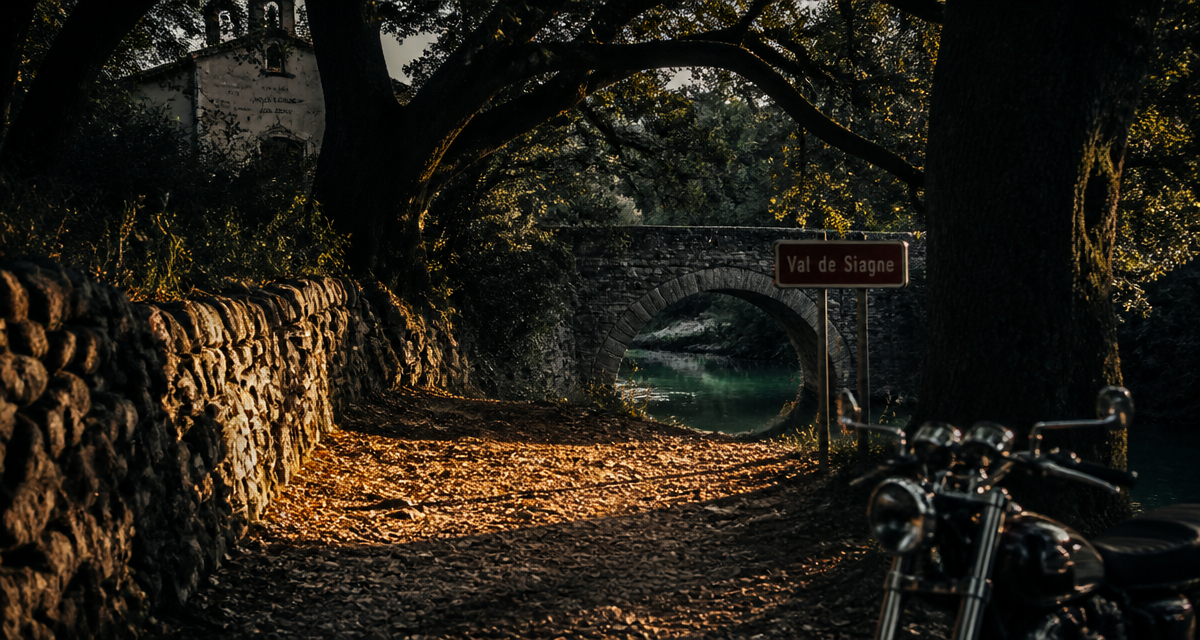 circuit du val de siagne sentier pont rivière