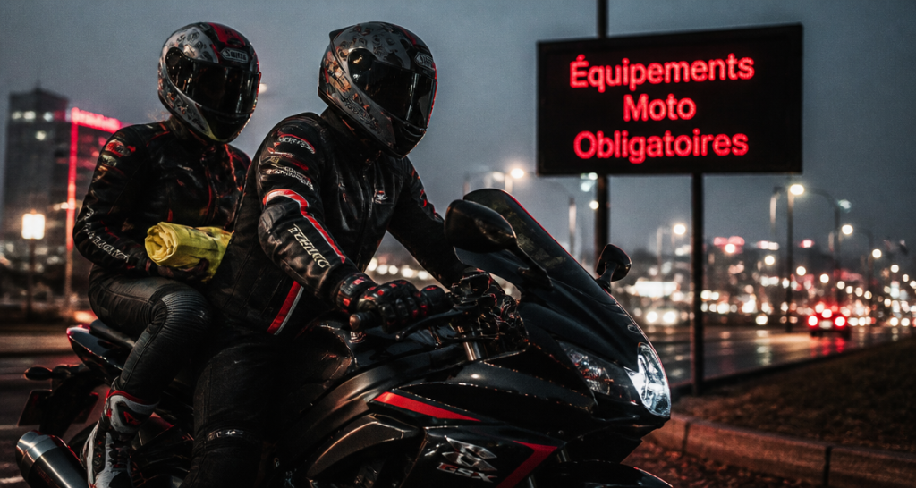 équipements moto obligatoire motard passager