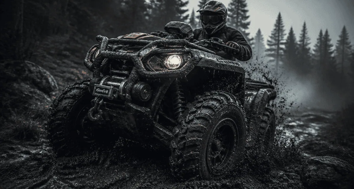 quads 4x4 sur terrain accidenté