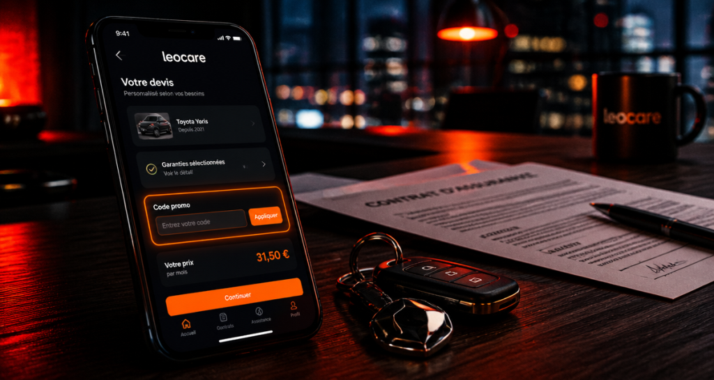code promo leocare sur smartphone