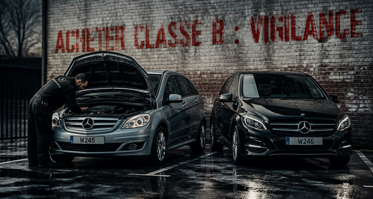 mercedes classe b modèle à éviter mécanicien parking