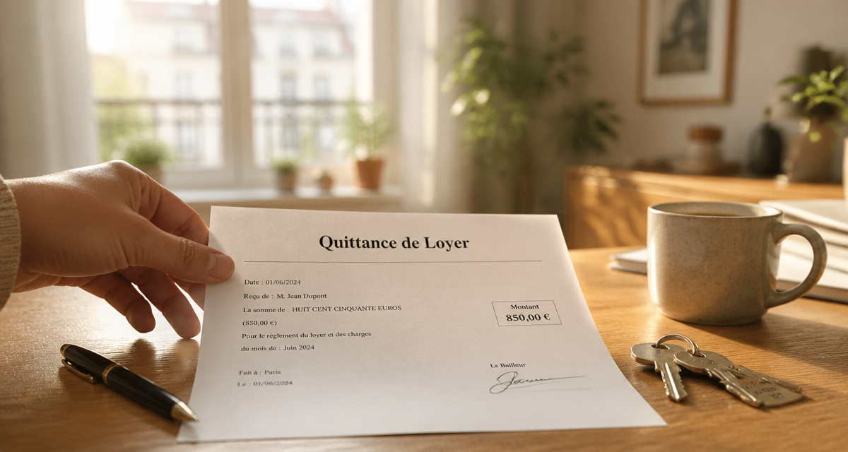 a quoi sert une quittance de loyer sur bureau lumineux