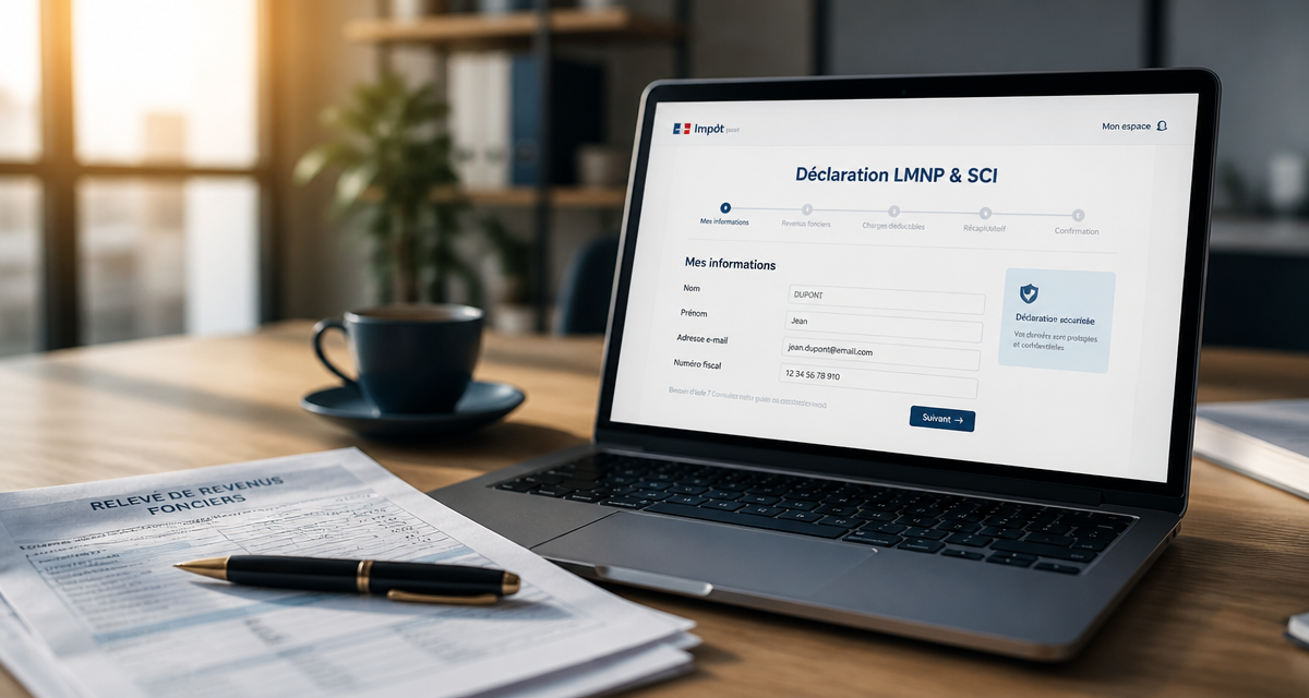 decla fr déclarations en ligne pour lmnp et sci sur ordinateur