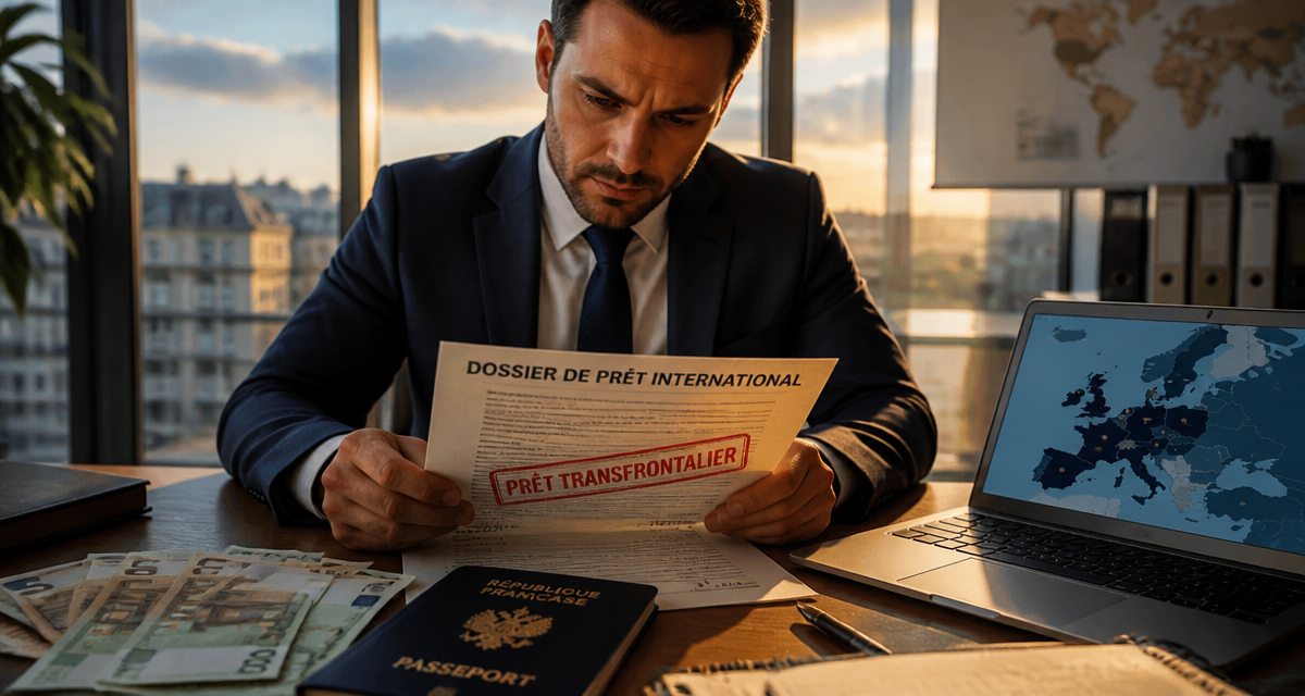 quelle banque étrangère prête aux français homme analyse dossier prêt