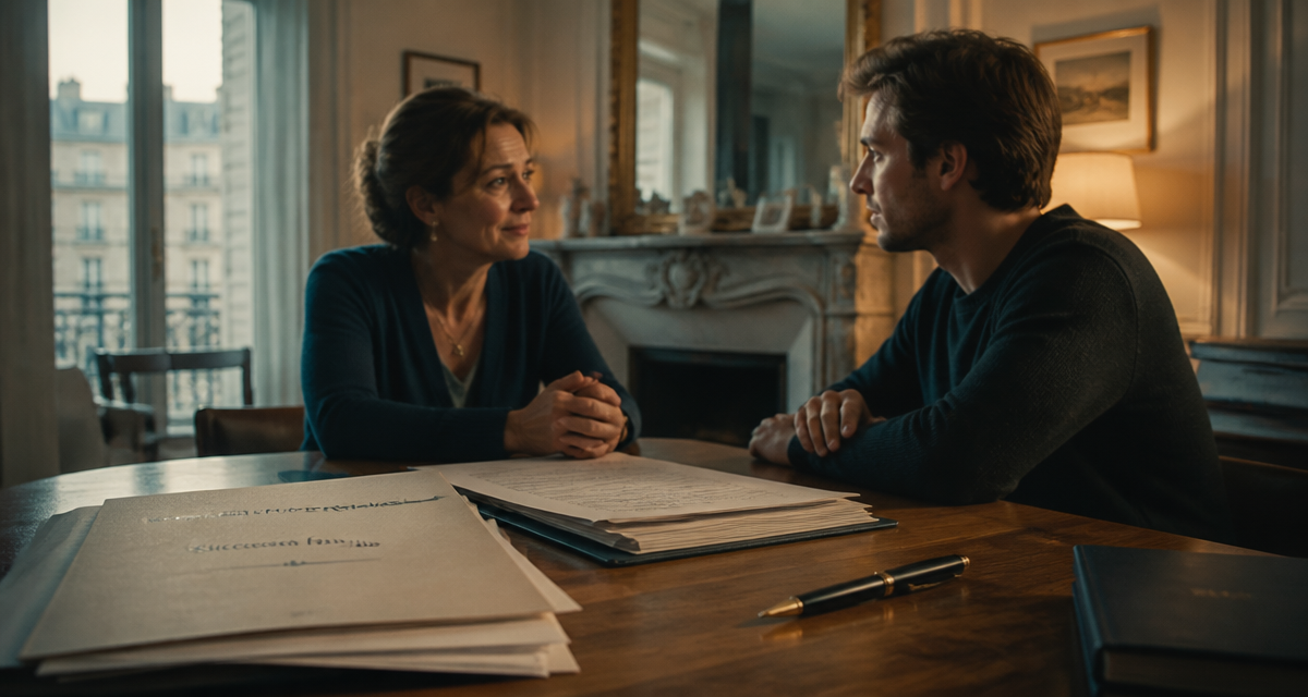 succession père décédé mère vivante dossier notarial salon