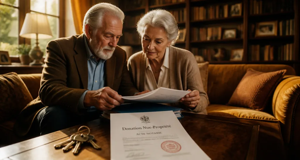 donation nu propriété après 70 ans seniors salon