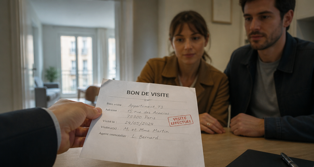 Durée de validité d'un bon de visite agence immobilière