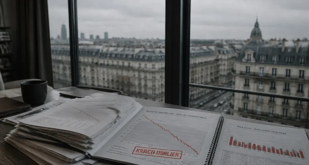 krach immobilier dossiers graphiques appartement parisien