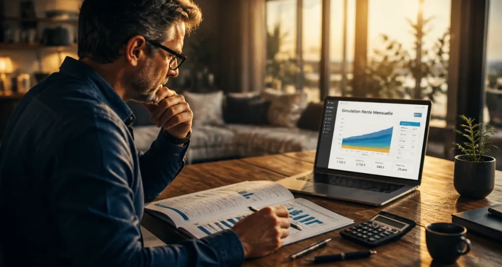 simulation placement avec rente mensuelle homme calcul dossier