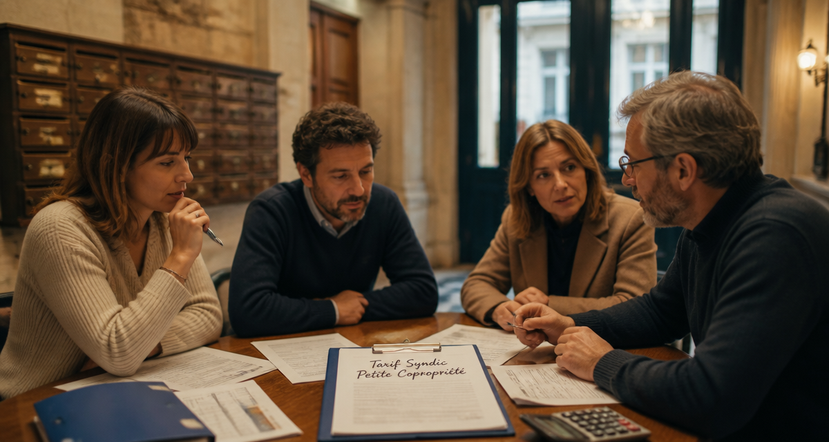 tarif syndic petite copropriété discussion