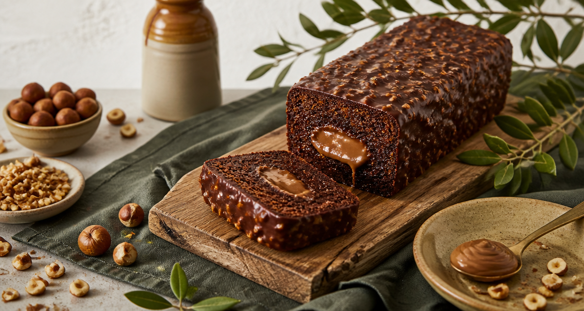 cake chocolat praline fondant et glaçage rocher