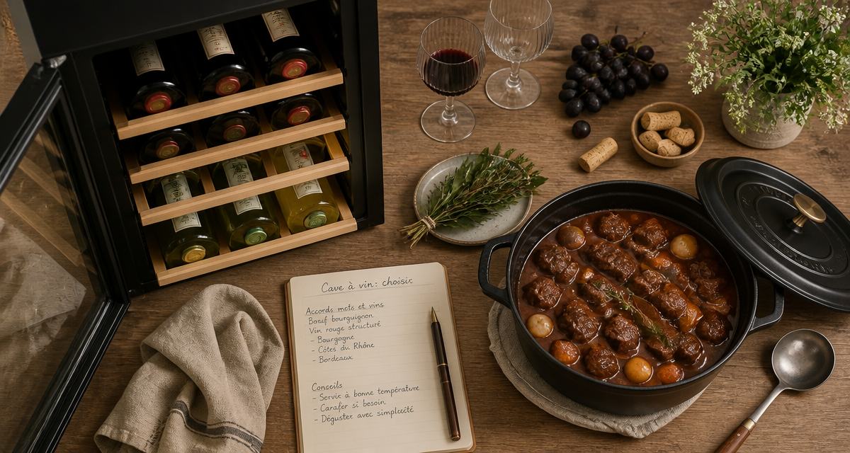 cave a vin comment choisir bouteilles sur plan de travail