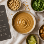 recette au beurre de cacahuete bol et ingrédients