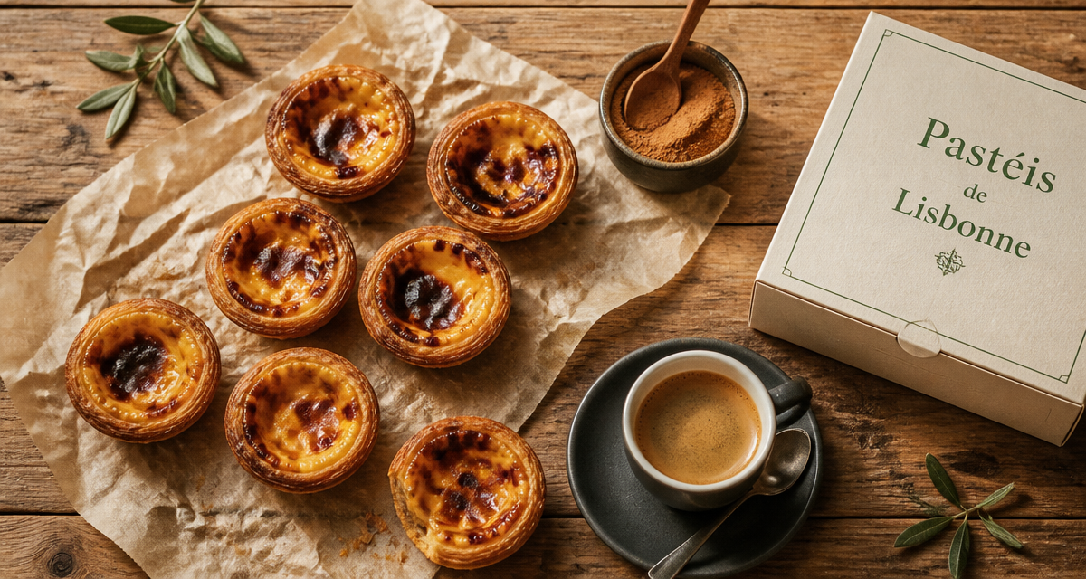 pasteis de nata lisbonne café table