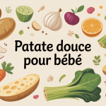 avec quoi mélanger la patate douce pour bébé illustration nutrition bébé