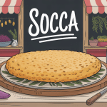 meilleure socca nice illustration galette pois chiche marché provençal