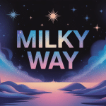 Illustration artistique de la milky way dans un ciel cosmique