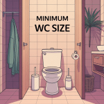 illustration minimum wc size espace optimisé moderne