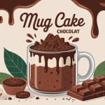 Mug cake chocolat cuit en tasse au micro-ondes
