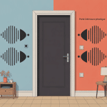 illustration isolation acoustique porte intérieure phonique