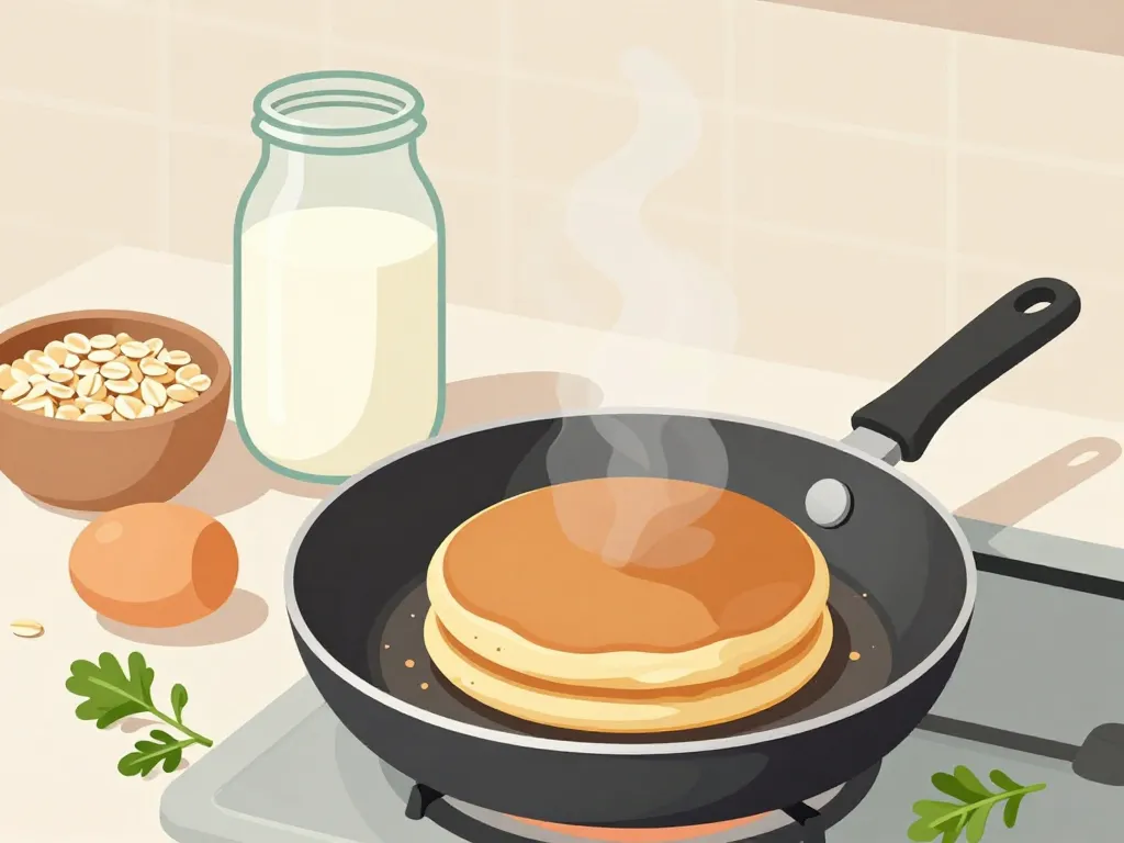 recette galette flocon d avoine en préparation avec ingrédients basiques