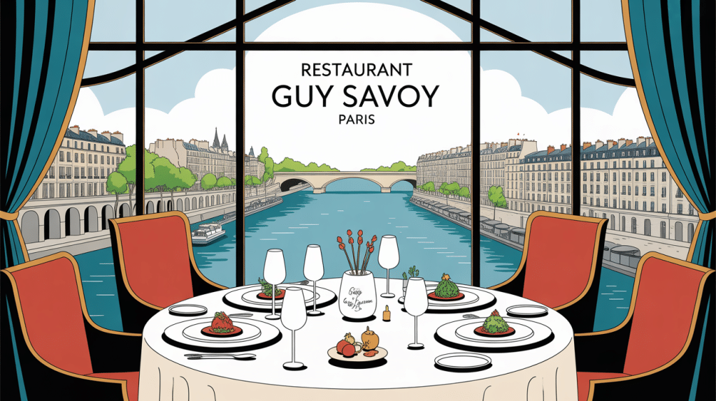 restaurant guy savoy paris table gastronomique vue seine