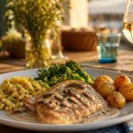 accompagnement escalopes de veau avec légumes et féculents