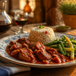 accompagnement pour veau marengo avec riz et légumes