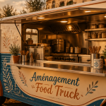 aménagement food truck vintage cuisine compacte