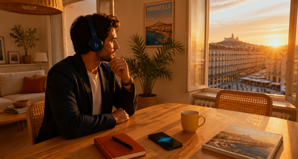podcast immobilier agent écoute salon méditerranéen