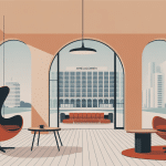 Illustration design scandinave Arne Jacobsen