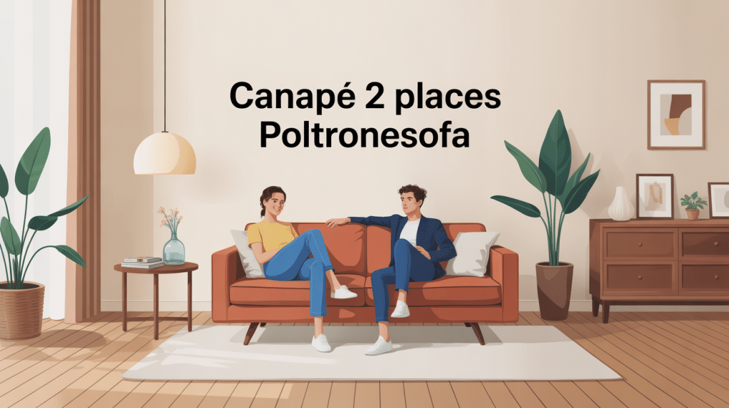 Canapé 2 places poltronesofa prix salon raffiné achat