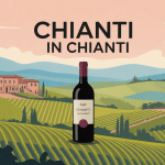 chianti in chianti illustration paysage vignoble Toscane