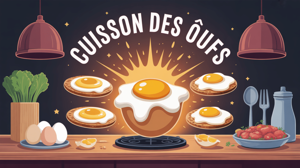 illustration cuisson oeufs différents types