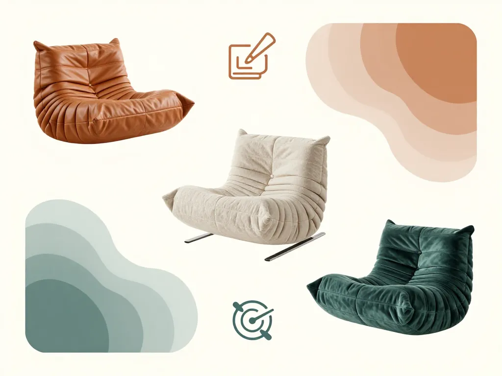 fauteuil togo matériaux coloris entretien facile