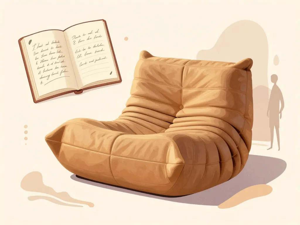 fauteuil togo icône design français 1970