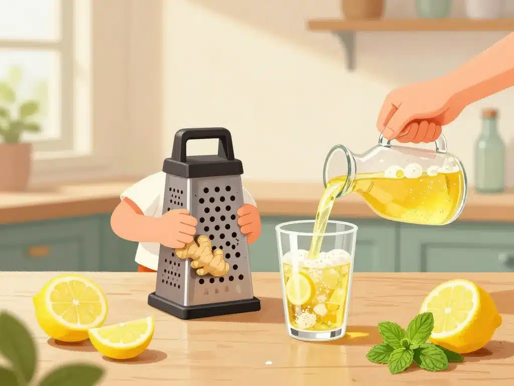 ginger ale fait maison préparation recette verre