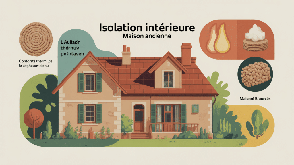 isolation mur intérieur maison ancienne illustration moderne vectorielle