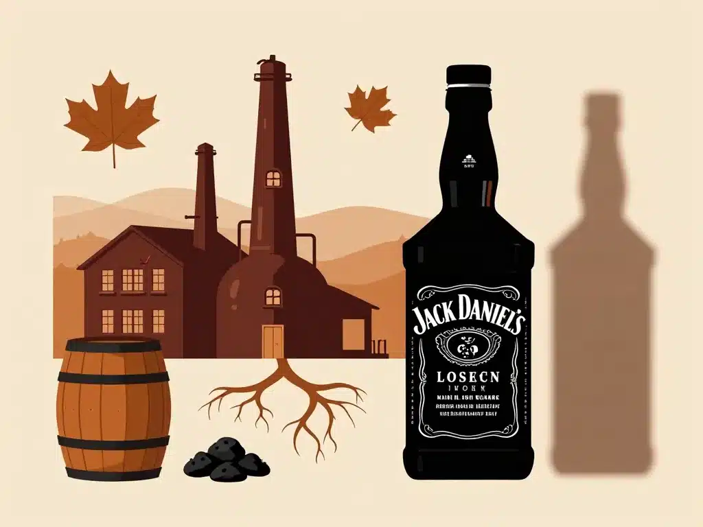 jack daniels jack daniels distillerie et fûts illustration