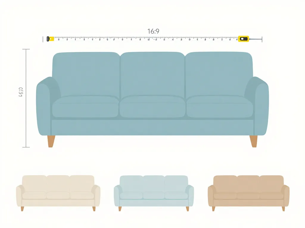 mesure pour jeté de canapé grande taille, guide visuel