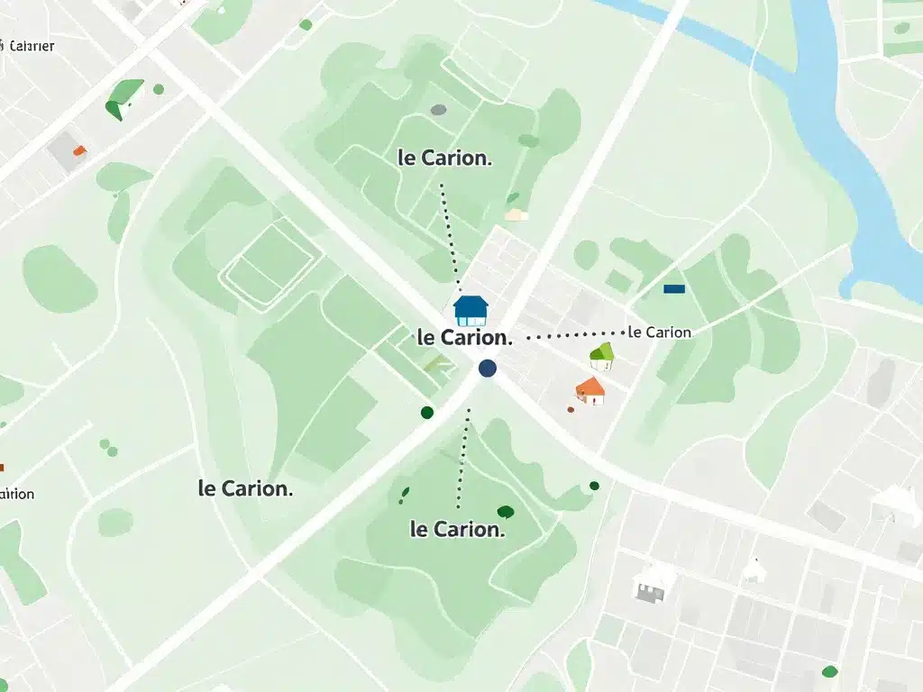 diagramme conceptuel le carion localisation lieux-dits domaines