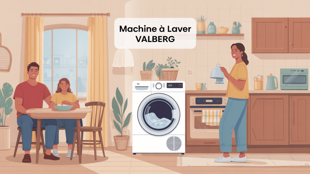 machine a laver valberg illustration electro menager
