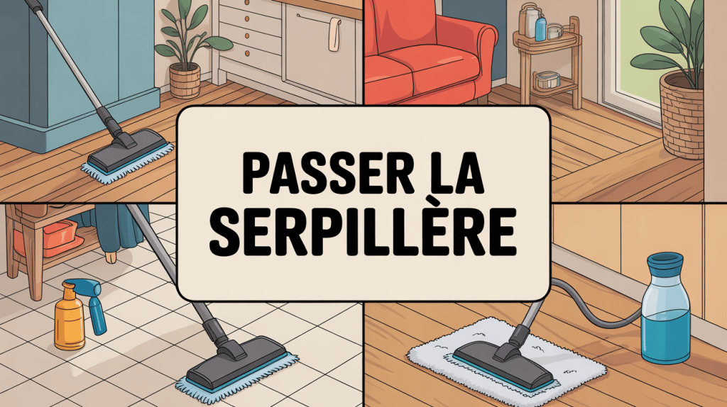 Passer la serpillère illustration sols et accessoires