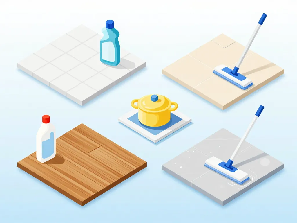 Passer la serpillère produits et types de sols