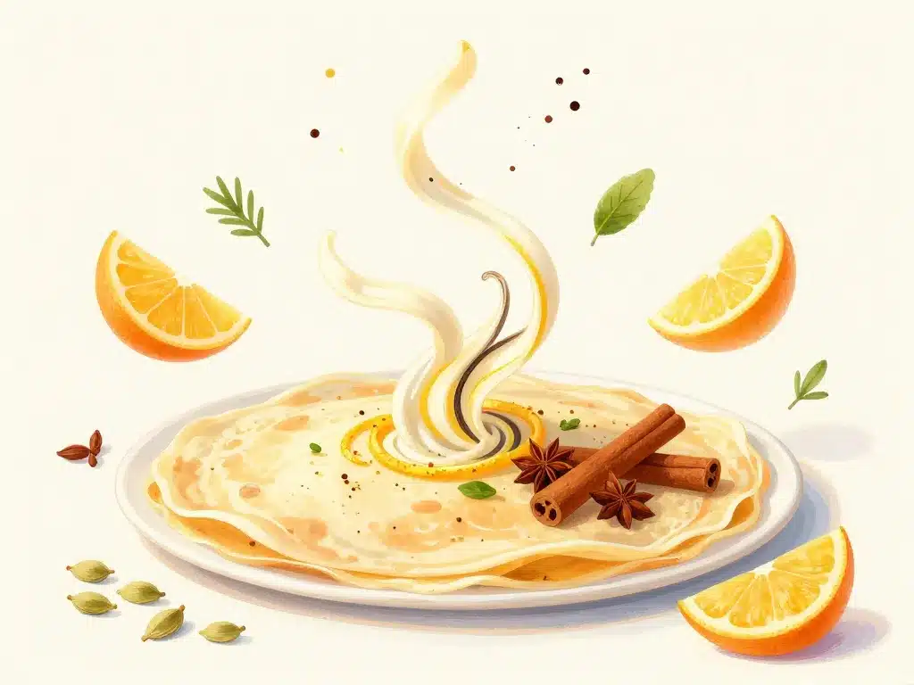 pates a crepes sans sucre aromatisées vanille agrumes épices fruits