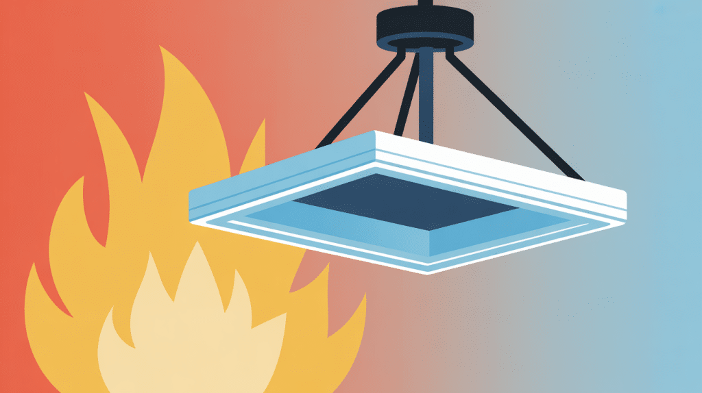 plaque polystyrène plafond interdit, illustration réglementation et sécurité incendie