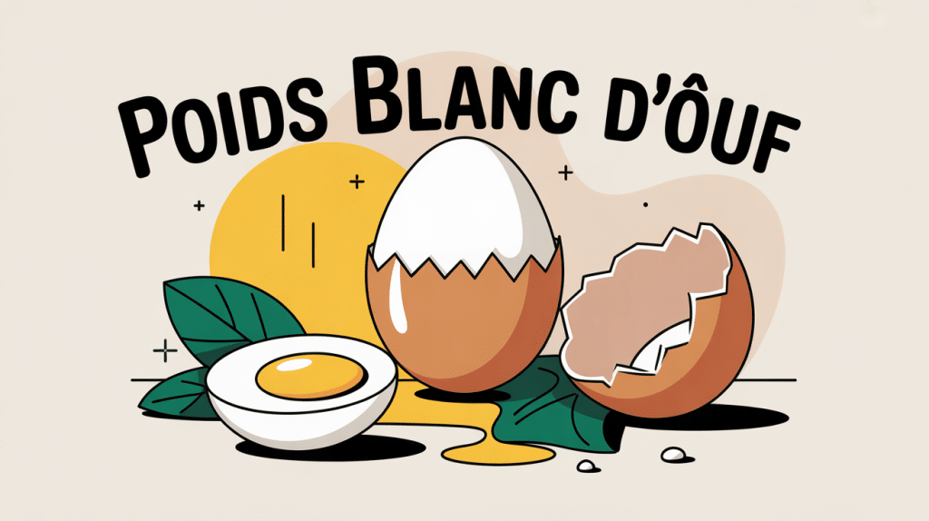poids un blanc d oeuf, coupe stylisée, balance de cuisine