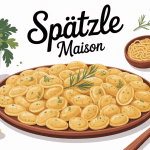 spatzle maison assiette familiale illustration SEO