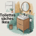 toilettes sèches ikea meuble modifié dans petit intérieur lumineux