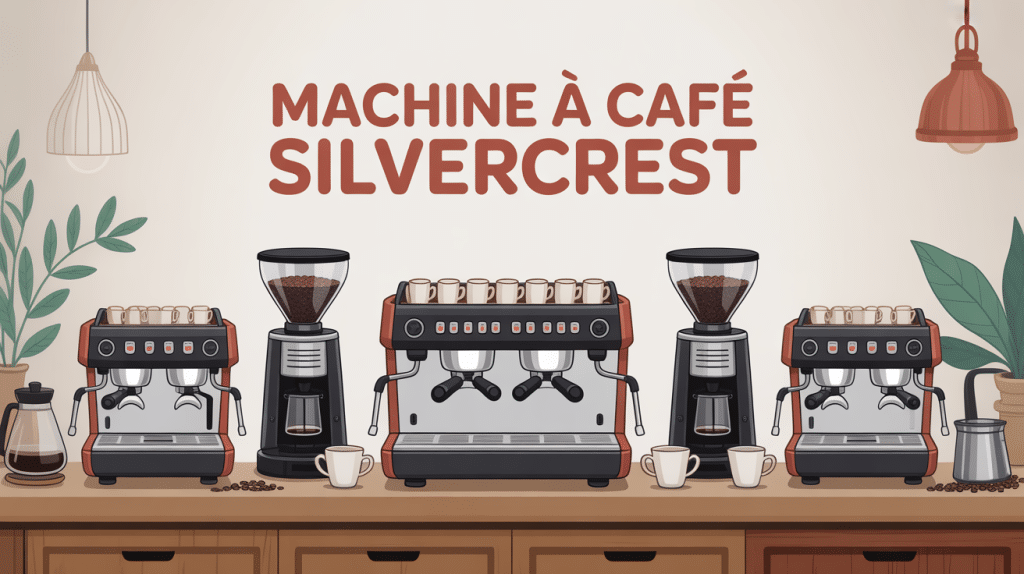 machine a cafe silvercrest sur un plan de travail moderne